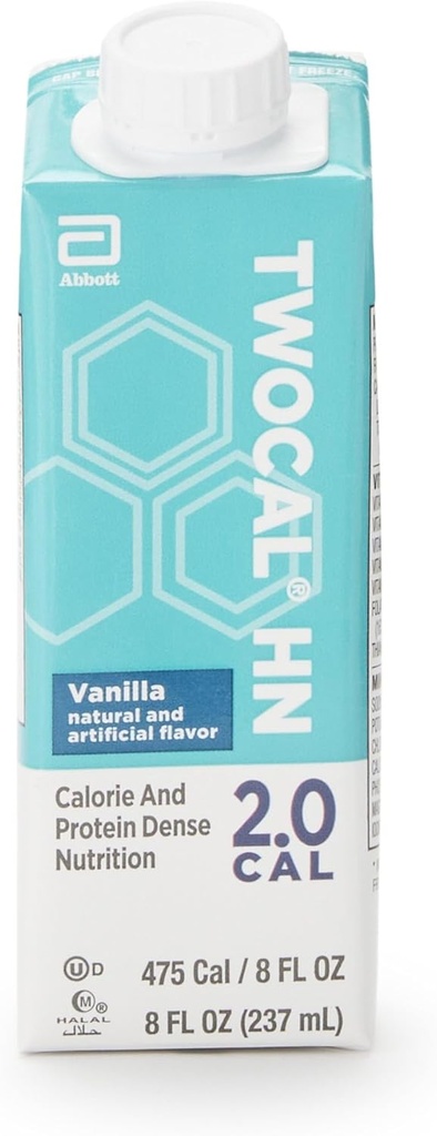 Generisk TwoCal HN Vanilla Oral Supplement 8oz redo att användas (Case of 24)