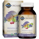 Garden of Life Organics Kvinnors prenatala multivitamin med vitamin D3, B6, B12, C & Iron, folat för energi och hälsosam dödlig utveckling - organisk, icke-GMO, glutenfri, Vegan, 60 dagars leverans