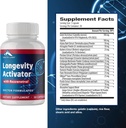 Zenith Labs Longevity Activator Anti-Aging Supplement Dietary Supplement, naturliga antioxidanter med Resveratrol - Stöder immunfunktion och hälsosamt minne, 3 Pack