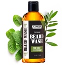 Leven Rose Beard Wash Shampoo av Ranger Grooming Co, Sulfate Free Natural Beard Cleanser & Conditioner för män, Tea Tree & Peppermint för tillväxt och förtjockning, Paraben Free 4 oz