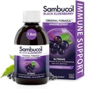 Sambucol Black Elderberry Syrup - Sambucus Elderberry Syrup för vuxna Immune Support, Elderberry Liquid, Elderberry Extract, Gluten Free - 7.8 Fl Oz