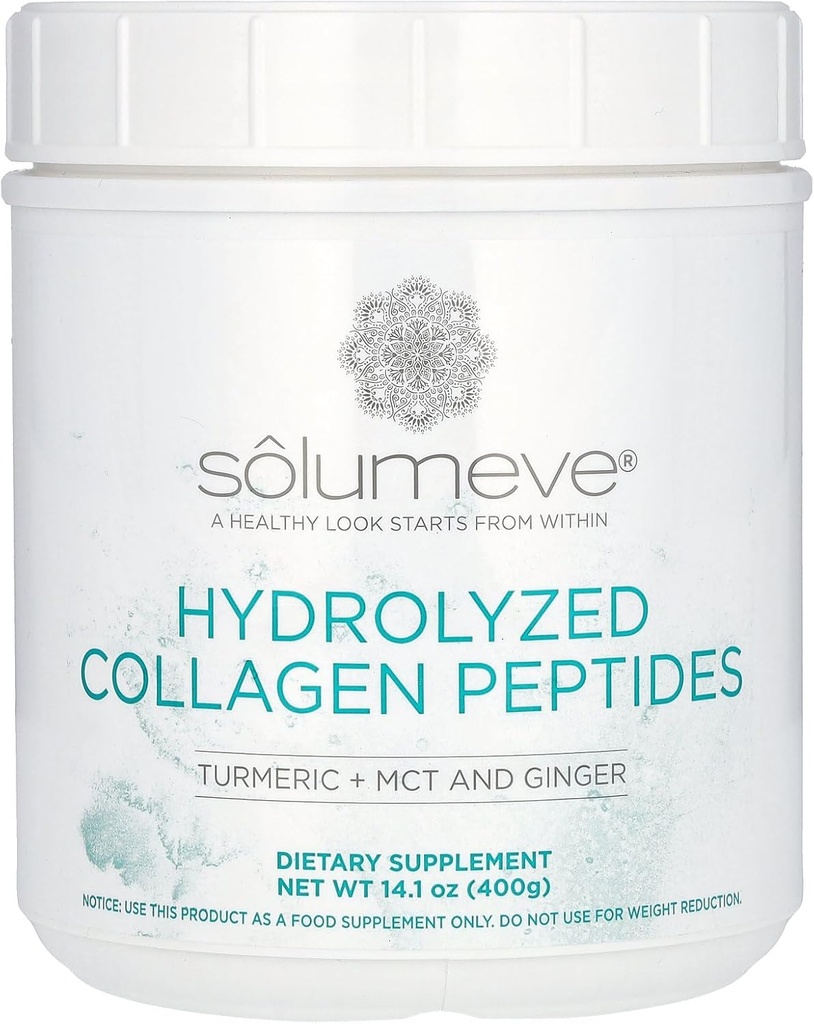 Kalifornien Gold Nutrition Hydrolyserade Collagen Peptides med gurkmeja, MCT och Ginger, 14,1 oz (400 g)