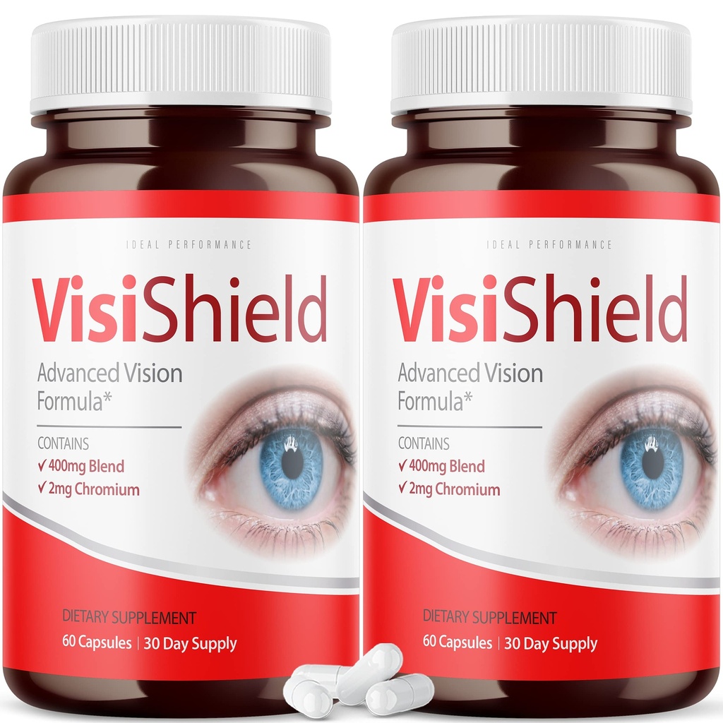 (2 Pack) Visishield Advanced Vision Formula for Eyes Supplement Pills Vitamins (120 kapslar)