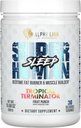 ALPHA LION Superhuman Sleep Supplement, Night Time Aid, Muscle Recovery, Muscle Builder & Gainer, förbättrar kroppens komposition (30 portioner, Fruit Punch Flavor)