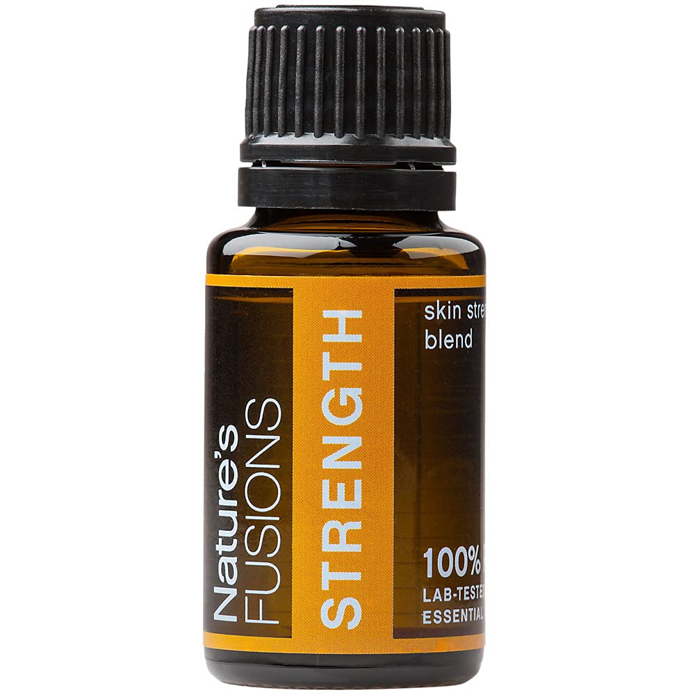 Nature's Fusions Strength, 100% Pure and Natural Essential Oil Blend for Aromatherapy and Topical Use, .5 Fl Oz (Pack of 1) (15 mL)