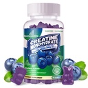 Kreatinmonohydrat Gummies Komplex för män och kvinnor -Avancerad Formel W/L-Taurin + Vitamin B12, Sugar Gratis Chewable Supplement,90 Blueberry Gummies