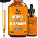 Katt Antibiotikum till hjälp med hosta och allergier - Antibiotika för katter att hjälpa till med UTI och Digestive Moments - HIPS & Joints Support - Attractive Chicken Taste - 2 Oz Bottle