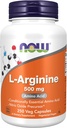 NU L-arginin 500 mg 250 Veg kapslar (förpackning kan variera