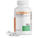 Vitamin K Triple Play (Vitamin K2 MK7 / Vitamin K2 MK4 / Vitamin K1) Full Spectrum Complex Vitamin K Supplement, 180 kapslar