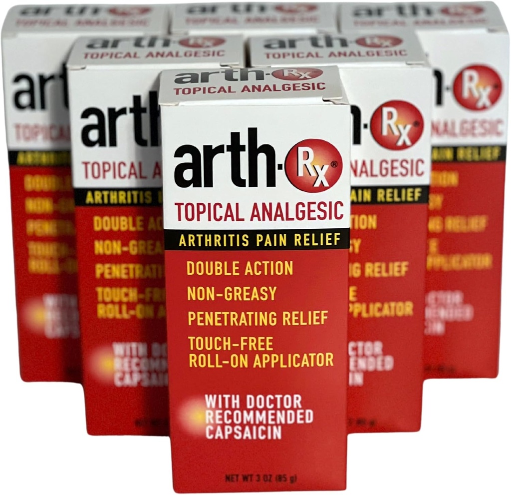 Ämne Analgesic Smärta Relief Roll-on med Capsaicin för djupt penetrerande smärtlindring, uppvärmning Capsaicin för att lindra smärta från artrit och muskelvärk och smärta, 18 oz