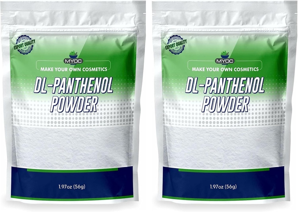 DL-Panthenol Powder- Provitamin B5 Pulver Blend - 1.97oz 56gm (Pack of 2)