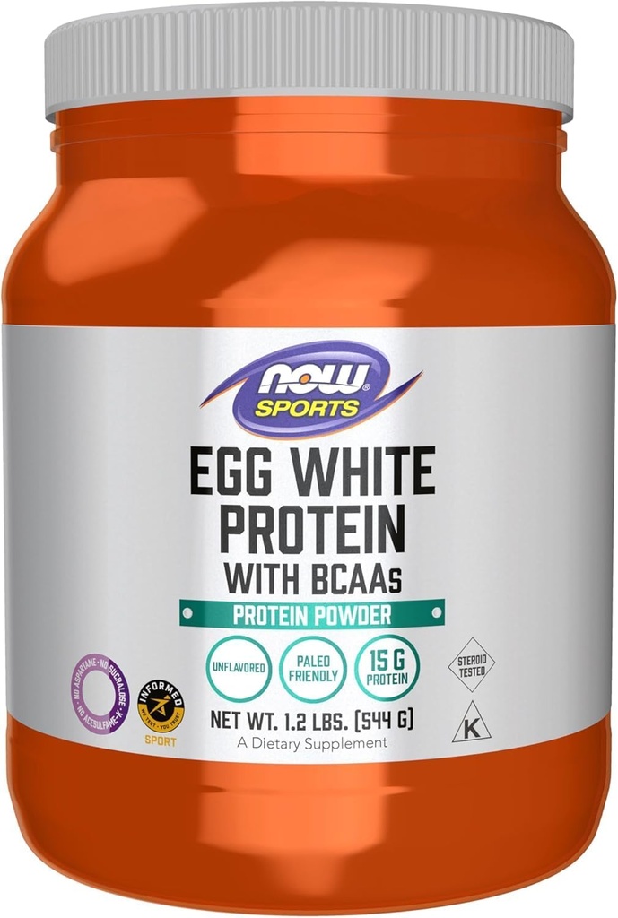 NU FOODS äggvitt proteinpulver, 544 GR