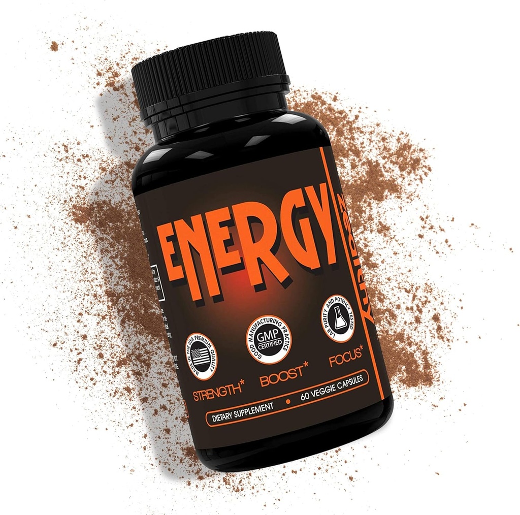 Koffeinpiller, alternativ till en energidryck, energigel eller energi Gummies, naturliga energitillskott, energipiller med Elderberry