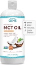 AS-IS Simply Premium MCT Oil C8 & C10 | Unflavored | 100% från icke-GMO kokosnötter | Perfekt för morgonkaffe | Snabb ren energi | 32 fl oz (63 portioner)
