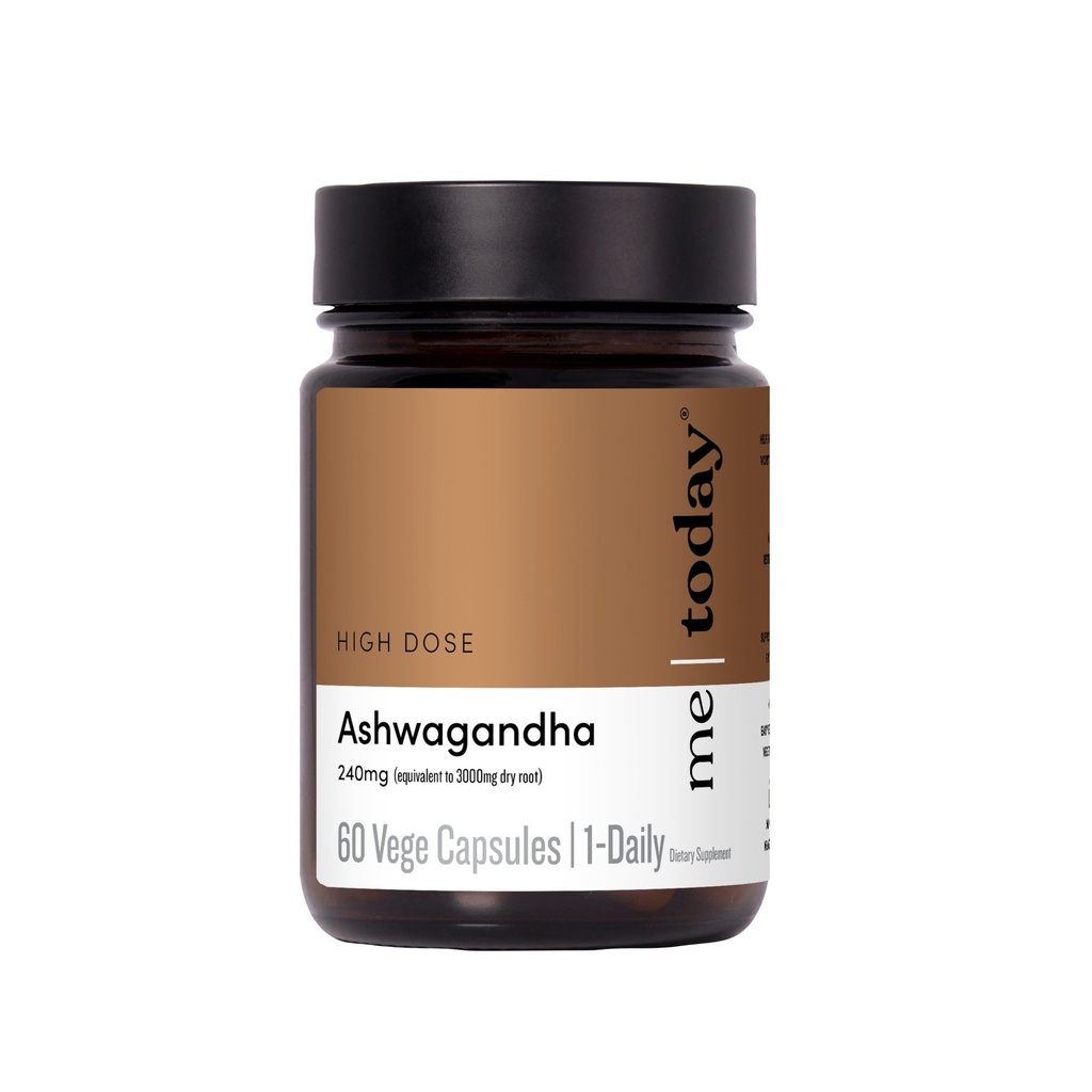 Jag idag Ashwagandha Supplement Capsules 3000 mg - Hög styrka Adaptogen Supplement för Stress Relief, Mental Clarity & Focus - Vegan, Natural Daily Wellness Formel,60 Servings.