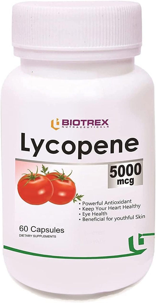BETT Biotrex Nutraceuticals Lycopene med multivitaminer -5000 Mcg (60 kapslar)