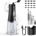 Ear Wax Removal Cleaning Kit - BANKY Electric Ear Cleaner med 7 Pcs Ear Pick & 16 Replaceable Eartips och 3 rengöringslägen, vattendriven bevattning Kit för vuxna och barn, säker och effektiv