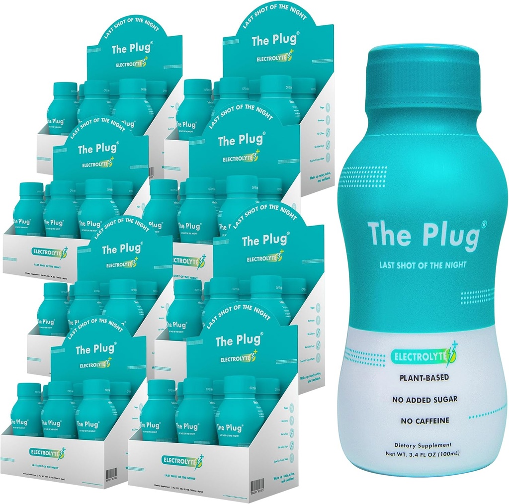 Plug Liver Cleanse Detox & Repair Drink Electrolytes Organic Herbal Liquid Detoxify Body Plants Supplement Support Weight Loss Natural Health Hydrate Sports Energy Immunity Shots Minerals Vitamins