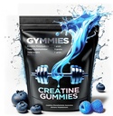Kreatinmonohydrat Gummies - Muskeltillväxt, prestanda, uthållighet - 5 Gram Kreatin per portion - Vegan, icke-GMO, Glutenfri, Gjord i USA - 90ct (90 greve, Sour Blue Raspberry)