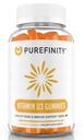 PUREFINITY Vitamin D3 5000 iu Gummies - Din dagliga vitamin D-tillskott för benhälsa, immunhälsa och gemensam muskelstöd för vuxna och barn - Glutenfri, icke-GMO - 60 Veggie Gummies