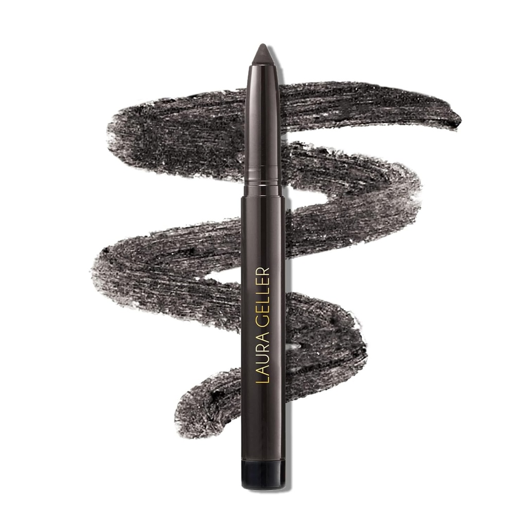 LAURA GELLER NEW YORK Kajal Longwear Kohl Eyeliner Pencil - Deep Charcoal Kohl - Koffein och vitamin E - Smooth & Blendable Liner - Inbyggd Sharpener