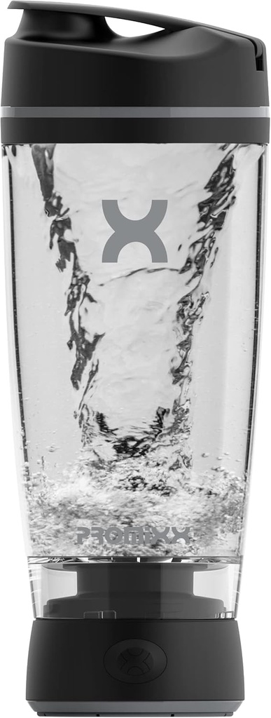 Promixx Original Shaker Bottle - batteridriven för Smooth Protein Shakes - BPA Free, 20oz Cup (Black)