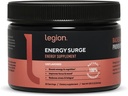LEGION Energy Supplement - Osmakad energidryckspulver - Koffeinpulver med taurin och vitamin B-komplex - Naturligt sötad energipulver för hälsosam energidryck (120 g)