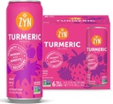 ZYN Turmeric Wellness Drink 6 (Pack), Mixed Berry smaksatt gurkmeja Curcumin Drink med svartpeppar, No Added Sugar, Low Carb & Low Calorie Drink, Clean Alternative