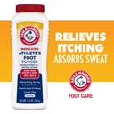 Arm & Hammer Athlete's Foot Powder - Antifungal Behandling för fötter med Baking Soda - Relieves Itching, Burning och Odor - Clinically Proven Formel - 3,5 oz 4 Pack (4)