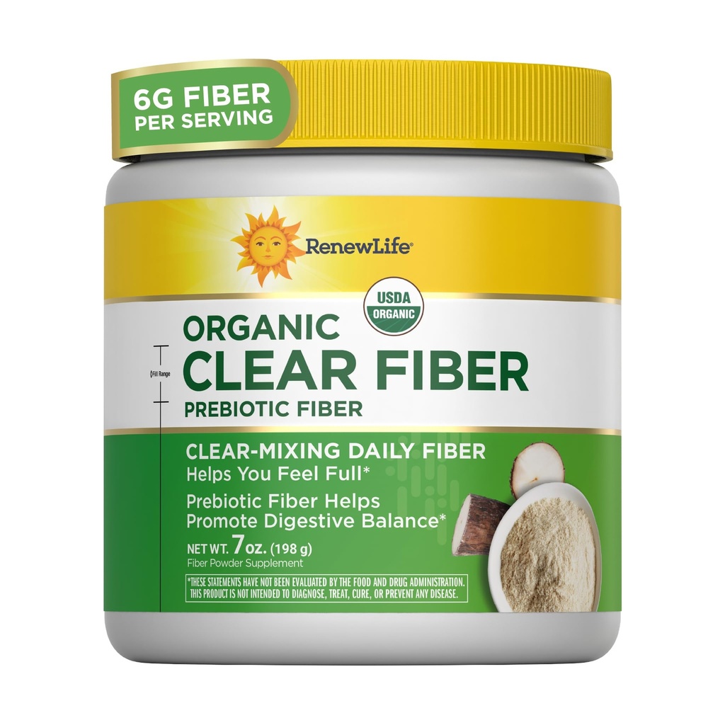 Förnya livet vuxna helt klar organisk prebiotisk Keto Friendly Fiber, pulver, 7 oz. (Package May Vary)