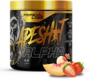 Primeval Labs Ape Alpha Natural Pre Workout för män och kvinnor | Öka uthållighet och fokus | 350mg koffein | Beta-Alanine | L citrulline | Nitric Oxide Booster | Strawberry Peach, 40 portioner