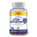 Country Life Lutein Gummies med Lutemax 2020, 60 Ct, Chewable Natural Eye Support Supplement, Marigold Lutein, Zeaxanthin, Eye Health & Macular Support, Non-GMO, Natural Fruit Pectin, Vegan