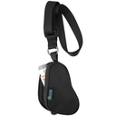 Beautyflier Asthma Inhaler Case Lanyard Holder Keychain Travel Handy Mini Bag för vuxna och barn, Inkluderar inte inhalator (Black)