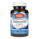 Carlson - Laxolja komplett, 700 mg Omega-3s + Astaxanthin, kardiovaskulärt stöd, hjärnfunktion och gemensam hälsa, 60 Softgels