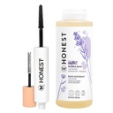 Ärlig skönhet Extreme Längd Volumizing Clean Mascara + Ärlig Lavender Foaming Bubble Bath Bundle | Naturligt härledd + Cruelty Free | 0,27 fl oz, 12 fl oz