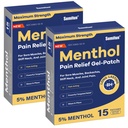 Sumifun 5% Menthol Pain Relief Patches - 30 greve Pain Patches för hals, Skjutare, Elbow, Knee & Back Pain Relief - Lägre Back Pain Relief Products - Menthol Maximum Strength Pain Relief Patches