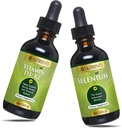 Go Nutrients Liquid Vitamin D3 with K2 (MK-7) Drops 1oz & Selenium 200 mcg Supplement 1.0 oz| | Vitamin D3 and K2 | Supplements with Mineral Selenium Liquid and Purified Water
