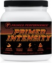 Primed Intensity Pre-Workout Supplement - All Natural - Beta-Alanine, Koffein, Kreatin, Citrulline, NO Booster (24 portioner) (Raspberry Lemonade)