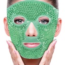 ZNÖCUETÖD Face Eye Mask Ice Pack för att minska Puffiness, Bags Under Eyes, Puffy Dark Circles, Migraine,Hot/Cold Pack med Soft Plush Backing (Green #43)