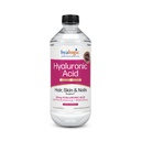Hyalogic Liquid Hyaluronic Acid Supplement - Stöd för hälsosamt hår, hud och naglar med 5 000 mcg Biotin och 50mg MSM - Naturlig Hydration för hela kroppen - Hög molekylvikt Formel - 12 oz