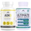 ADK 5 Vitamin Supplement + Bästa Over-The-Counter Prostate Support - Prostate Health Supplement för Män