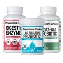 Läkarens CHOICE Gut Guardian Bundle: 60 miljarder Probiotic 30ct + Bloat & Gas Probiotic 30ct + Digestive Enzymes 60ct