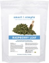 Smart & Simple Raspberry Leaf | Horse Moody Mare Supplement | Organisk helblad | Ensam ingrediens | Equine Supplement | 56 portioner | 0,5 lb väska