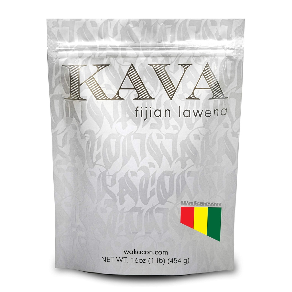 Kava Lawena Powder - Autentisk, Noble Kava Crown Root Powder från Fiji - Premium, Ansvarsfullt Källa, 16 Oz
