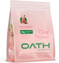 Oath Nutrition Clear Whey Isolate Protein Powder, Watermelon Fresca, 20g Complete Protein per Servering, No Added Sugar, Grass-Fed, 18 Servings