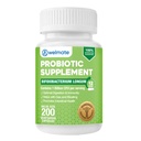 WELMATE Bifidobacterium - Probiotisk tillskott - Stöder Gut Health - Immune Support - Digestive Enzymes - Gluten Free - Vegan - Män & Womens Probiotic - Value Size - 200 Count