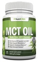 MCT Oil - 3000mg Per Servering - 180 Softgels - Tillverkad av 100% organiska kokosnötter - Non GMO, Cold Pressed, Paleo Friendly Capsules - Bra för Focus & Gut Health