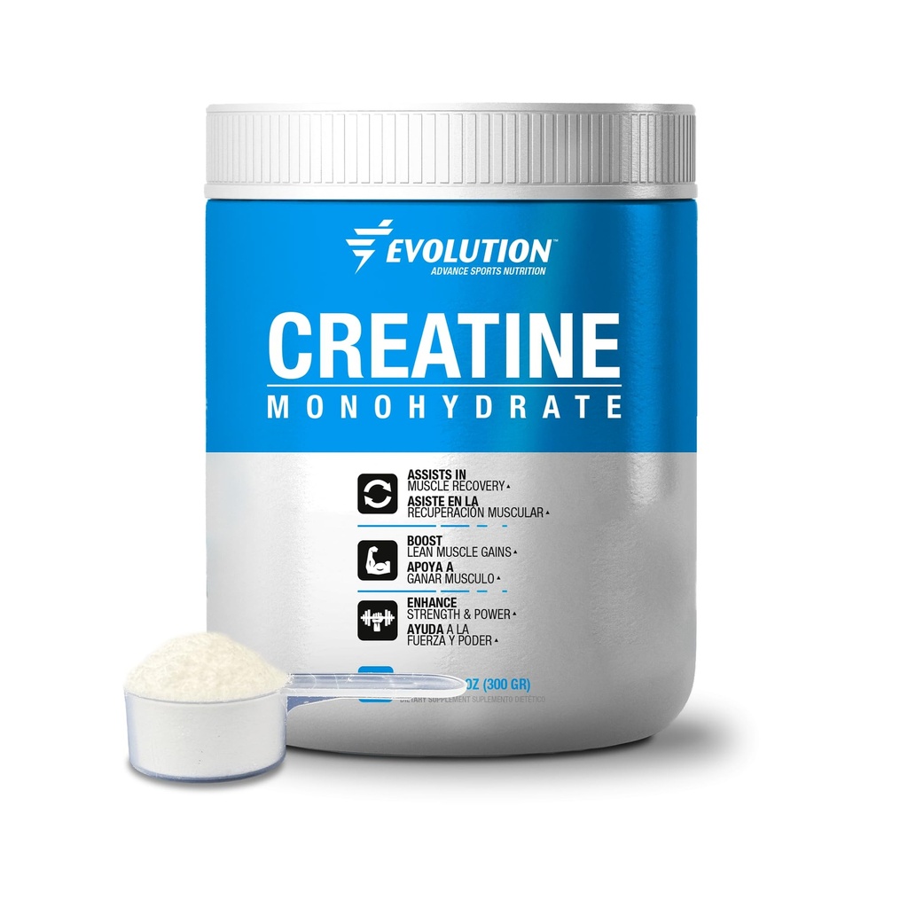 Kreatinmonohydratpulver 5000mg - Stöder muskelåterhämtning och förbättrad styrka - hjälper till att fasta och träna - Osmakad (60 portioner)