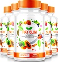 NutraRize (5 Pack) Pay Slim Capsules, PaySlim All-Natural Supplement for Healthy Weight Loss, Premium Formula to Achieve Body and Fitness Goals, Official Reviews (300 Capsules)
