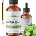 Lemon Balm Tincture - Alkoholfri | Melissa Officinalis Liquid Extract | Natural Calming & Sleep Support | Herbal Stress Relief - 2 oz